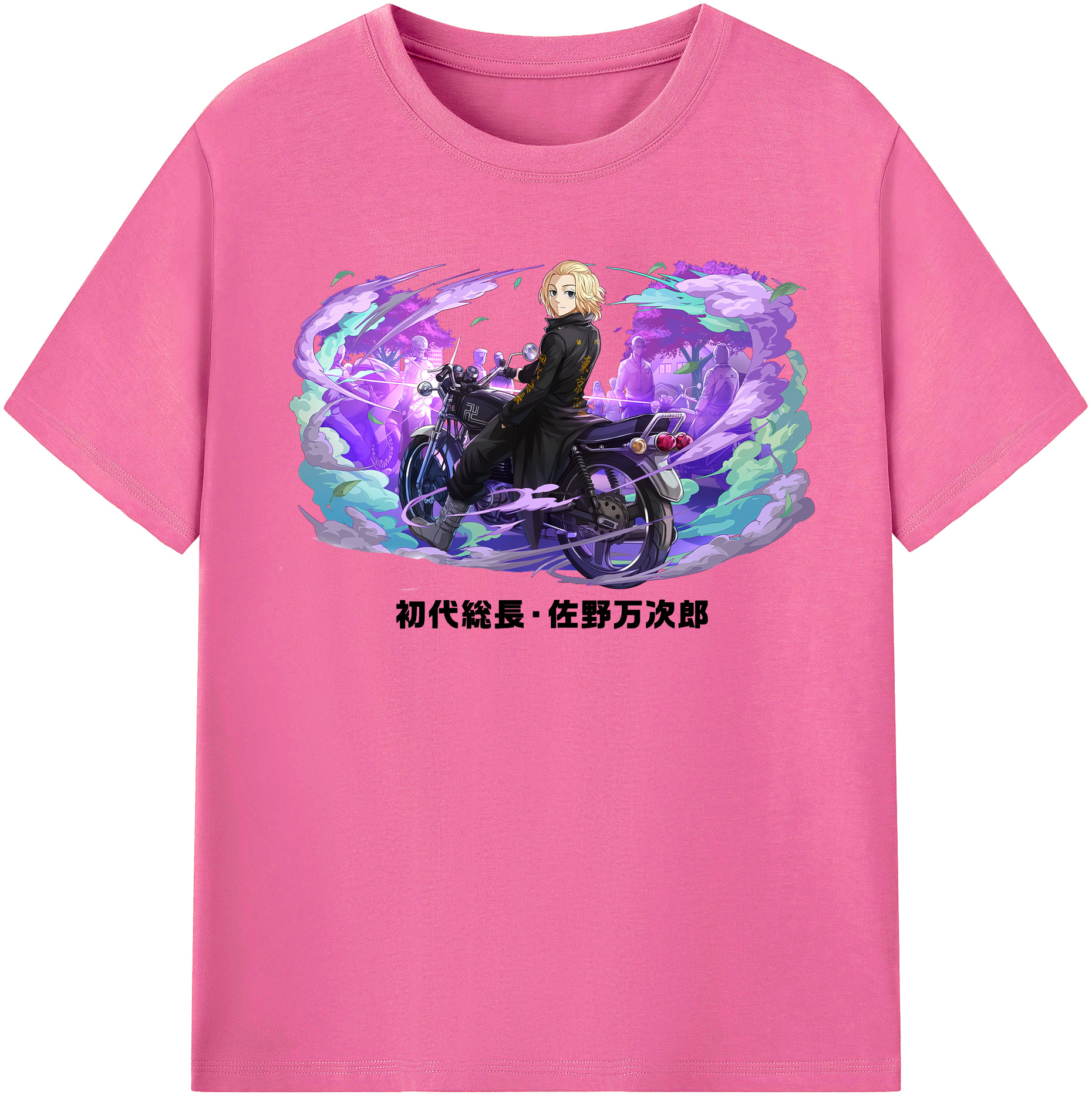 （画像用） 東京リベンジャーズ Tokyo Revengers レディースカジュアルプリントTシャツ（綿100％）